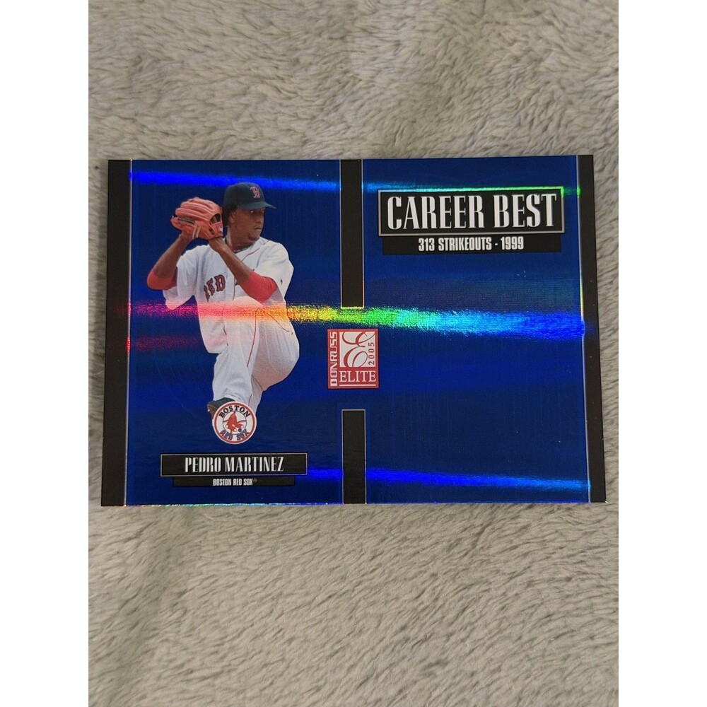 2005 Donruss Elite - Career Best Pedro Martinez #CB-21 Blue /250